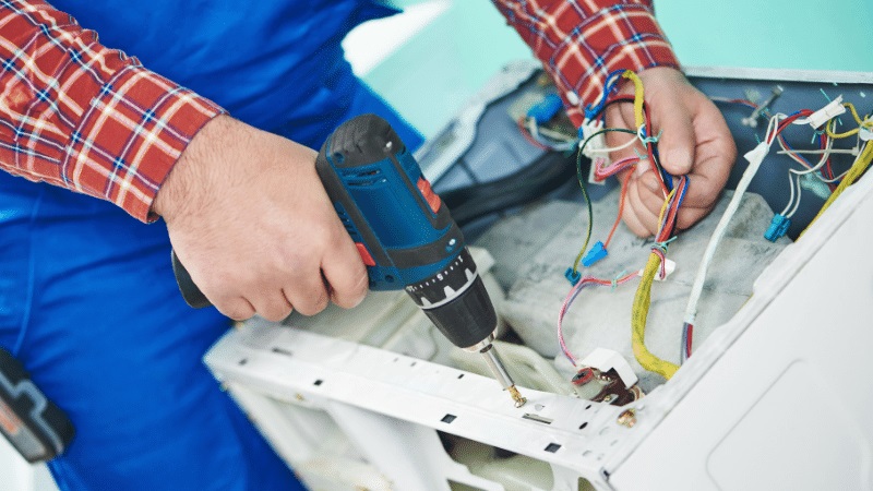 Şereflikoçhisar Hoover Hoover çamaşır makinesi kart tamiri – Su almama arızası orijinal parça ile giderildi. - Teknik servis örneği